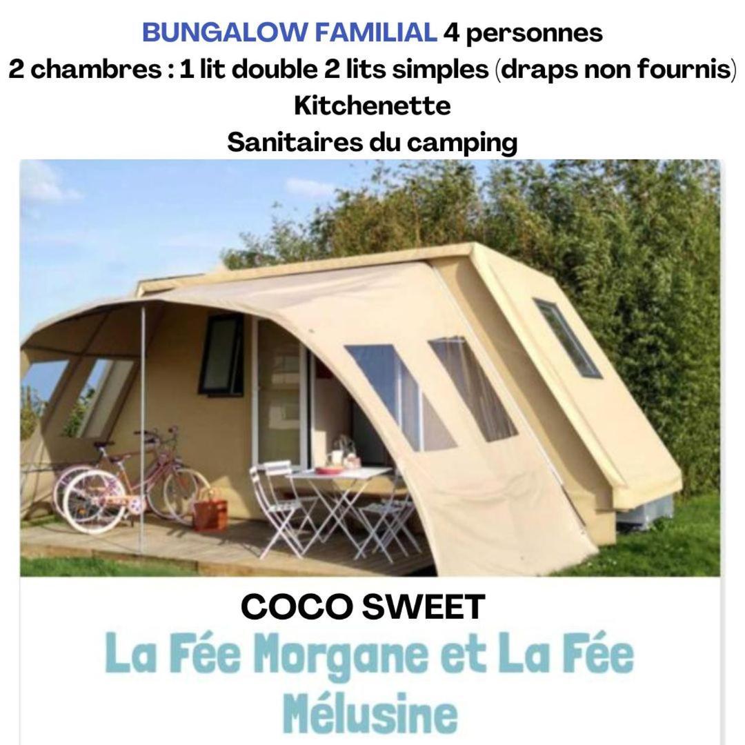 Camping Le Val Aux Fees - Broceliande Concoret Exteriör bild