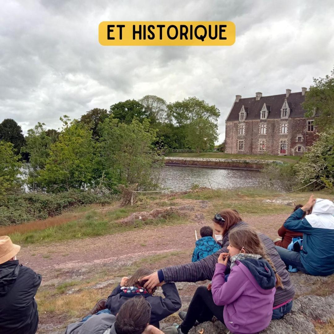Camping Le Val Aux Fees - Broceliande Concoret Exteriör bild
