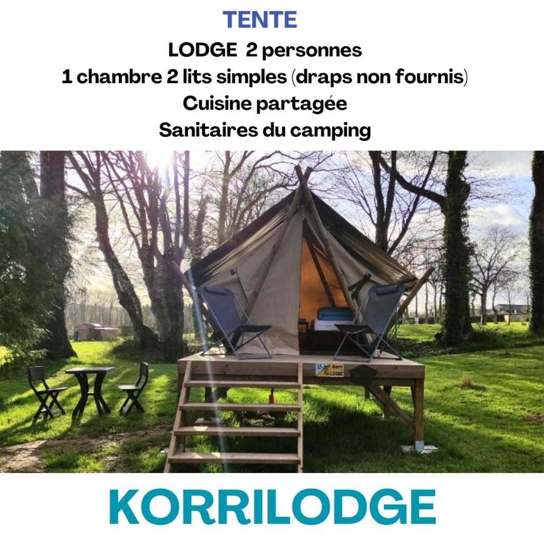 Camping Le Val Aux Fees - Broceliande Concoret Exteriör bild